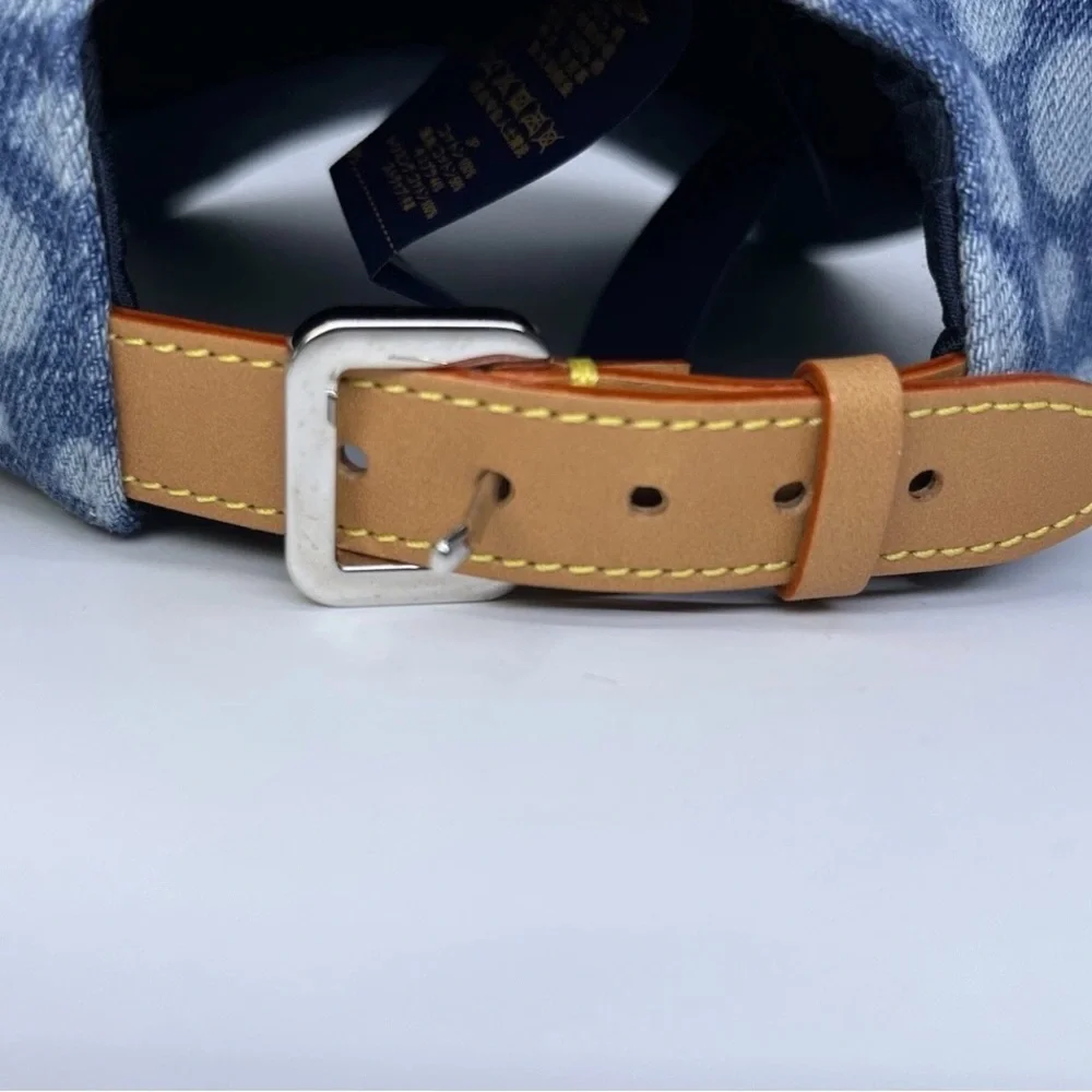 New Condition: Louis Vuitton x Yayoi Kusama Denim Cap with Dot Pattern - Picture 7 of 16